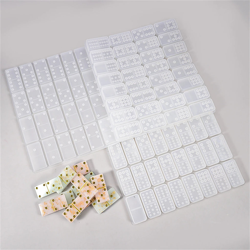 Silicone Domino Block Mold for Resin Casting Epoxy Resin Mold Suitable DIY Board Games Handicrafts and Gifts Silicone Resin Mold