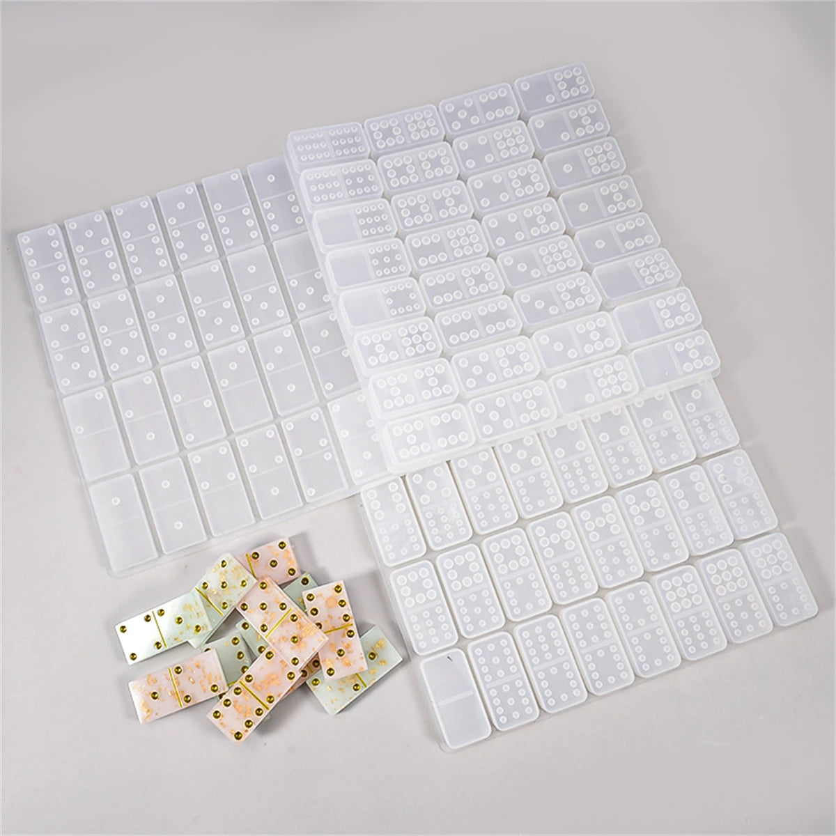 Silicone Domino Block Mold for Resin Casting Epoxy Resin Mold Suitable DIY Board Games Handicrafts and Gifts Silicone Resin Mold
