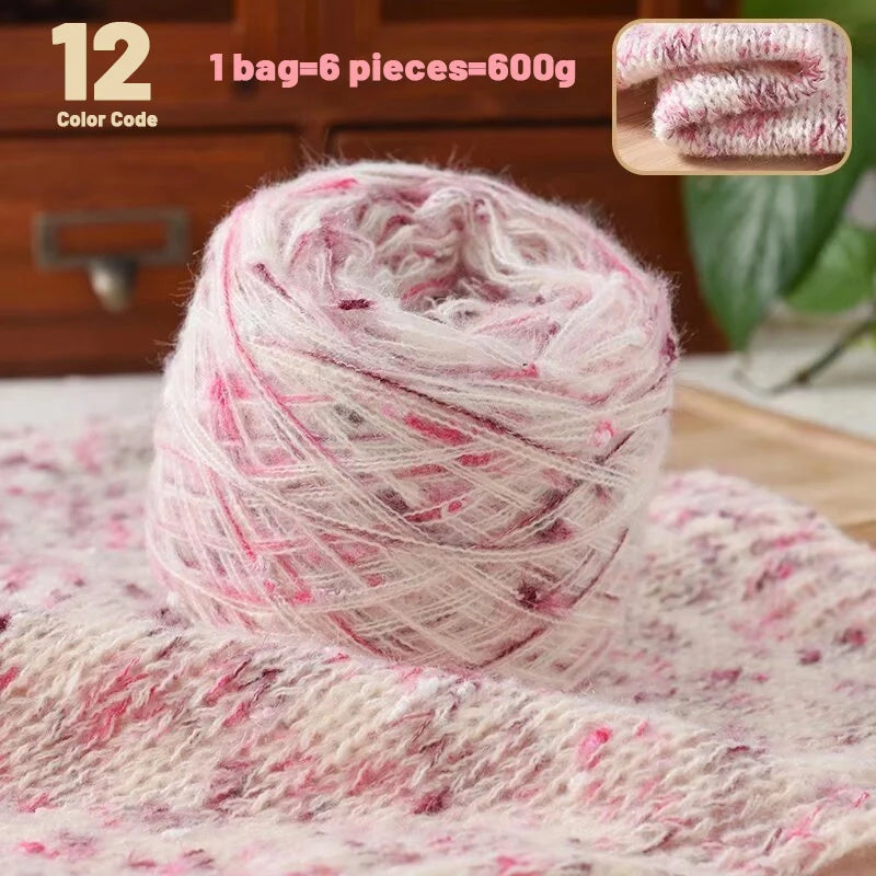 Yarn, Rainbow Colors for Sweaters, Scarves, Hats, Blankets & Shawls