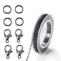 Necklace Chain Kit Iron Links Clasps Jump Rings DIY Jewelry Making