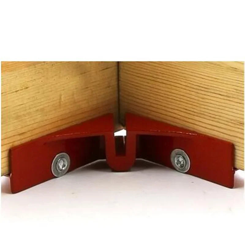 picture frame corner clamp on a wooden surface