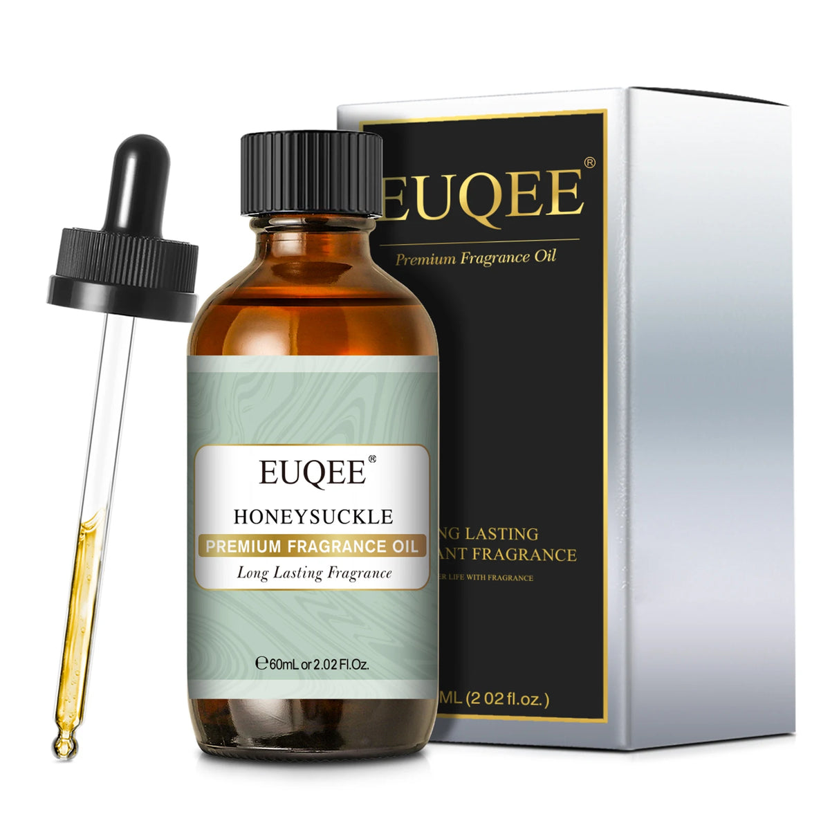 EUQEE Premium Fragrance Oil 60ml Glass Dropper Candle Soap Diffuser 13 Scents
