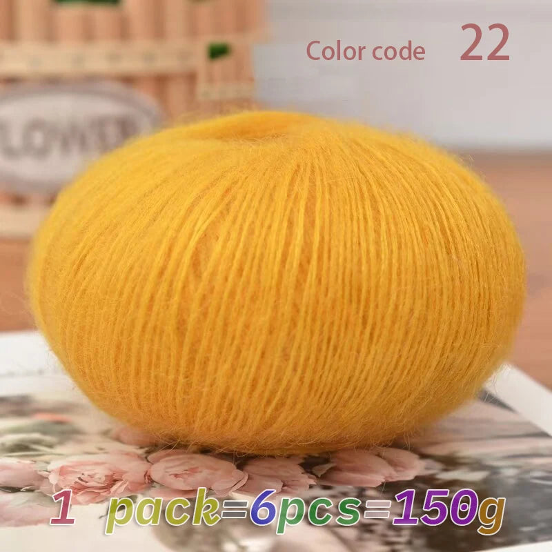 Yarn, Mohair Blend for Hand Knitting, Crochet & Creative Needlecraft Projects