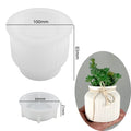 Round Stripe Flowerpot Silicone Mold DIY Concrete Cement Plaster Storage Box Candle Jar Casting Mould UV Epoxy Resin Craft Molds