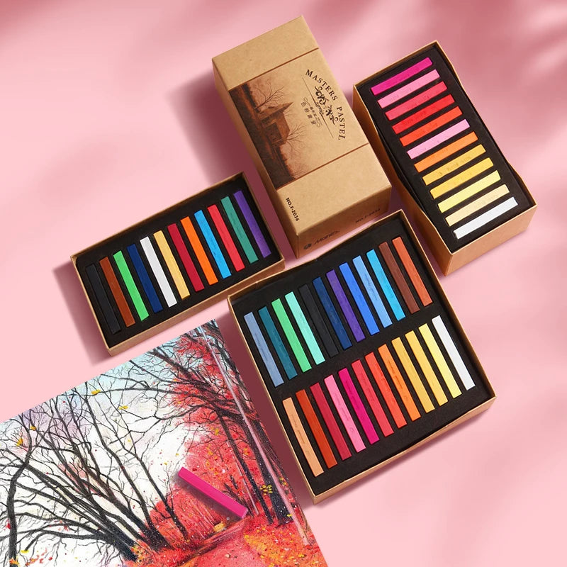 Marie's Soft Chalk Pastels — 12, 24, 36 or 48 Colors for Artists