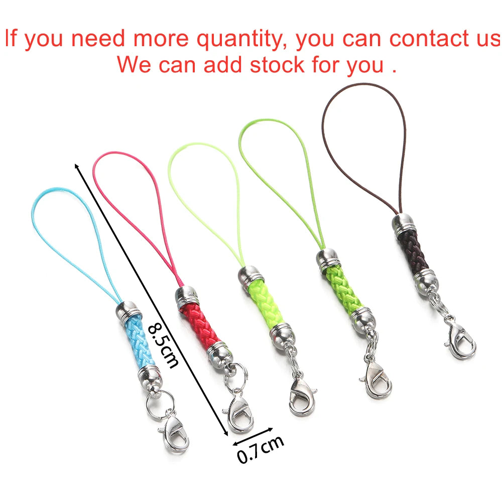 Keychain Cord Straps Lobster Clasps Jump Rings DIY Jewelry Making Craft Supplies