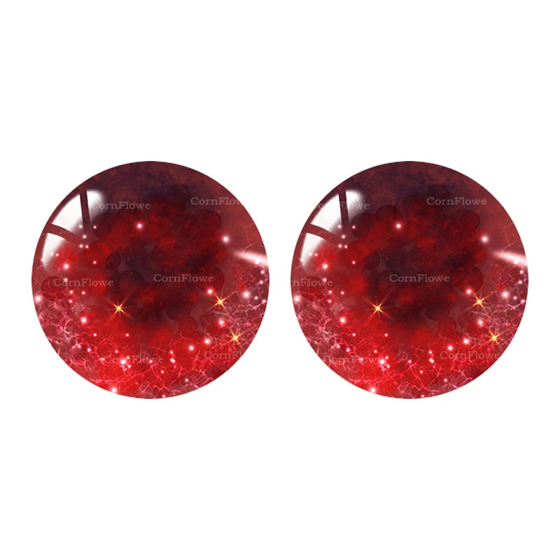 20Pcs  8-25mm Doll Glass Eye Round Dragon Cat Eyes In Pairs Flatback Cabochons Decoration Keychain DIY Accessories RO001