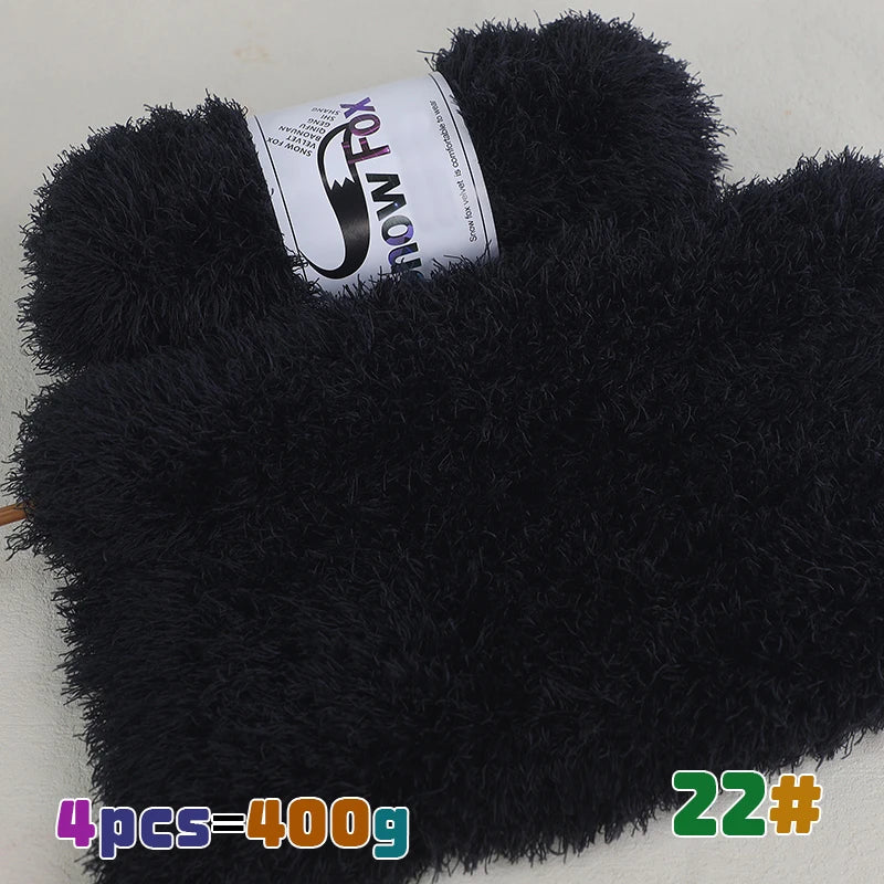Yarn, Faux Fur Eyelash Texture for Knitting Coats, Scarves, Hats & Vests