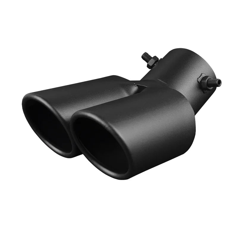 Universal 1-to-2 Stainless Steel Exhaust Tail Pipe Tip | Dual Outlet
