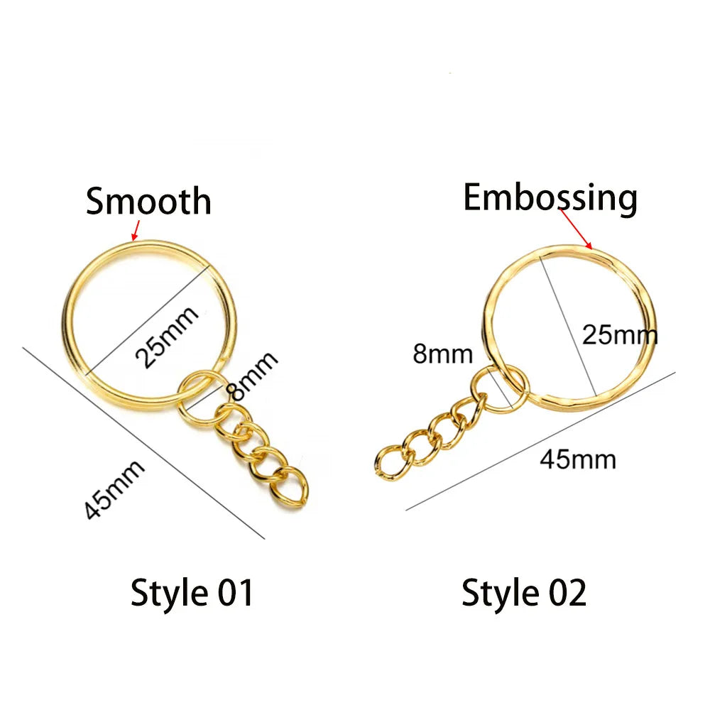 Jewelry Making Kits Keychain Open Jump Rings Eye Pins Epoxy Resin Craft Supplies