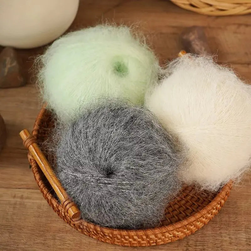 Yarn, Colorful Long-Pile for Knitting Sweaters, Coats, Shawls & Accessories