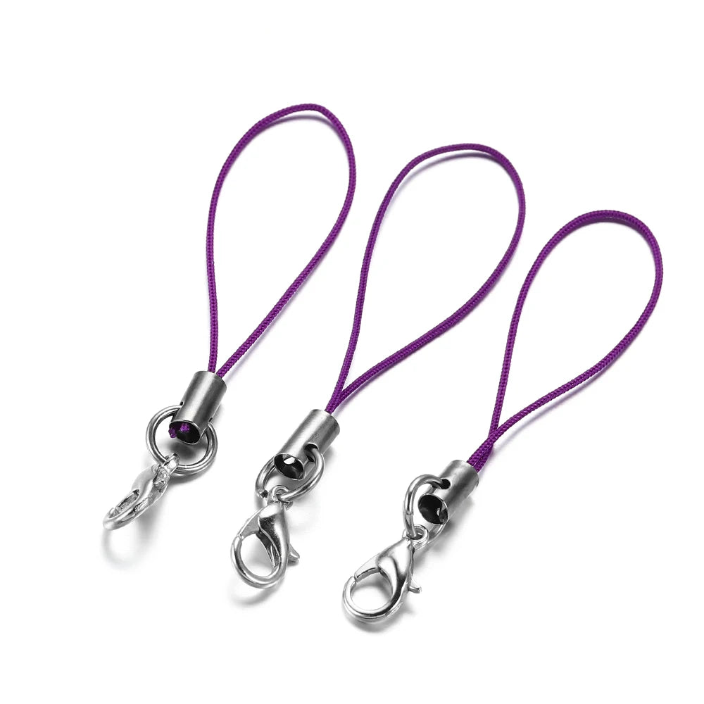 Keychain Cords with Lobster Clasps Lanyard Straps DIY Jewelry Making