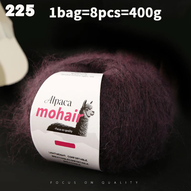 Yarn, Long-Pile Texture for Knitting Gloves, Hair Ties & Creative Crafts