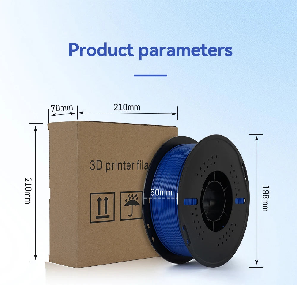 KINGROON 10KG 1.75mm PETG Filament Tangle-Free, High Quality 3D Printing Eco-friendly Plastic Consumables 22LBS, Vacuum Packaging 3D Printing