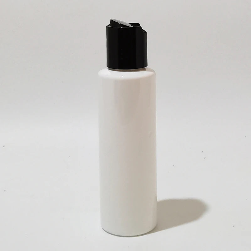 Disc-Top Bottles Empty PET Black White Cosmetic Packaging 30 Pack