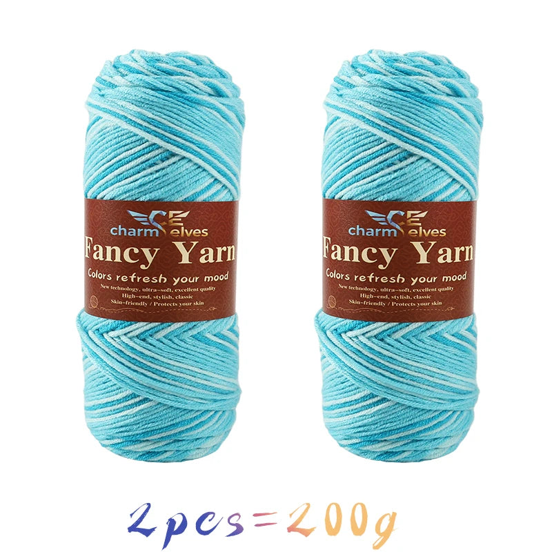 Yarn, Multicolor Gradient for Sweaters, Scarves, Hats, Gloves & Slippers