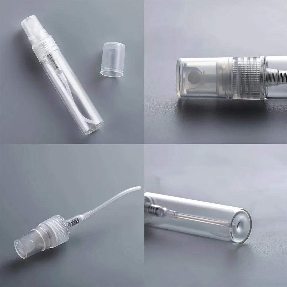 Spray Bottles Empty Glass Refillable with Perfume Refill Tools 50 Pack