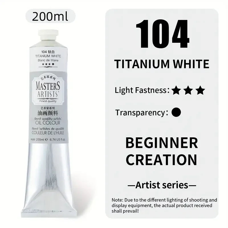 Marie's Oil Paint — 200ml Jumbo Tube, 14 Colors Available