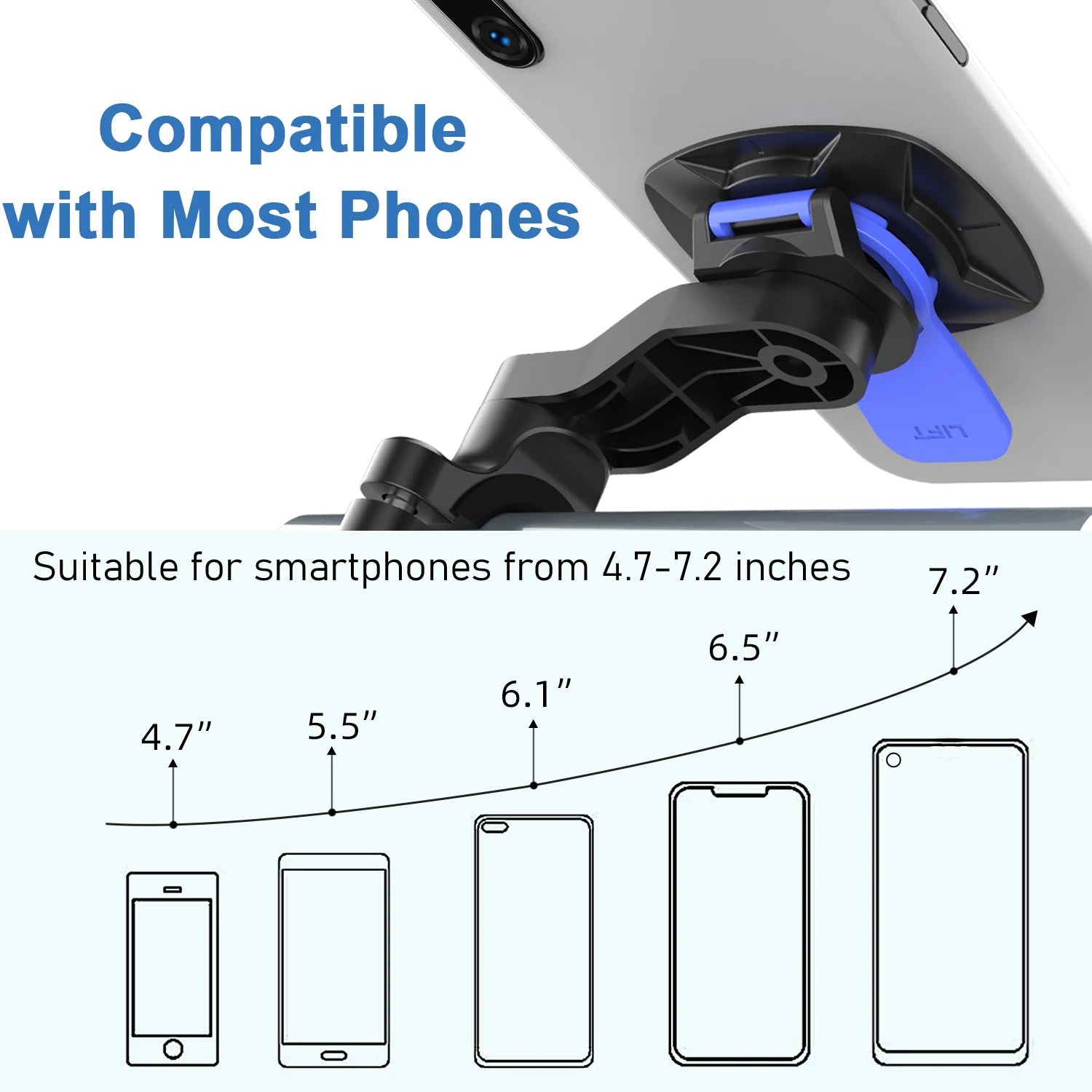 Motorcycle Phone Mount Anti-Shake Bike Premium Quality Replacement Accessory