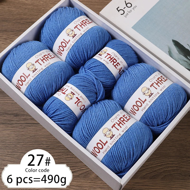 Yarn, Medium-Coarse for Knitting Sweaters, Scarves, Hats & Winter Crafts