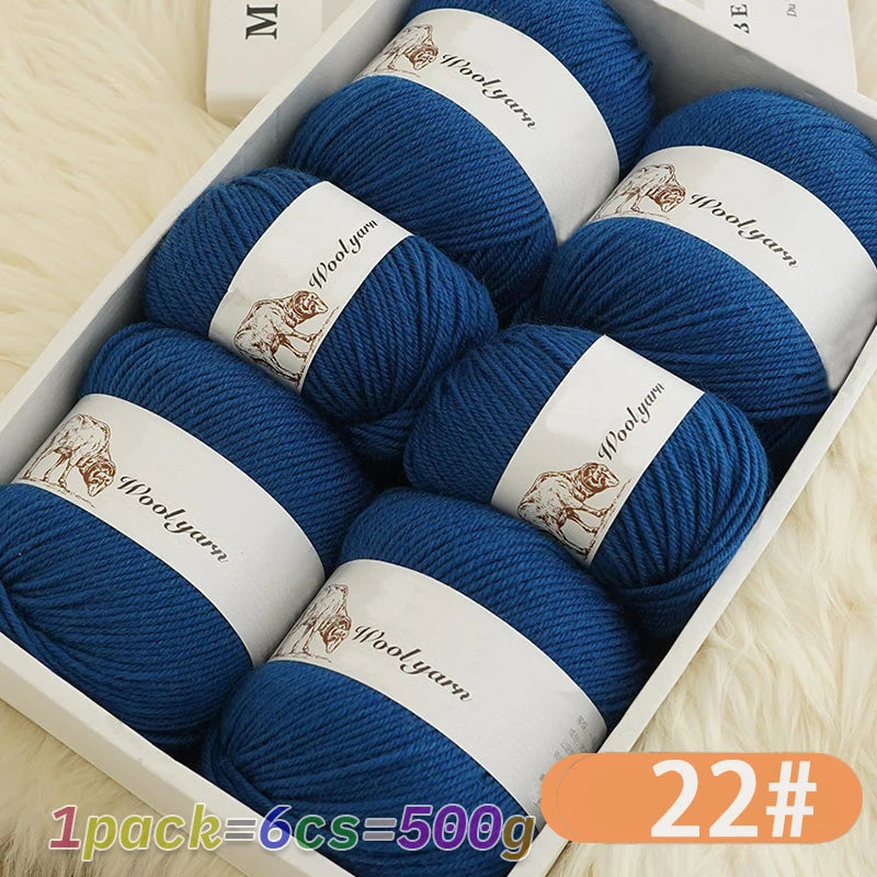 Yarn, Solid Color for Handmade Scarves, Sweaters, Gloves & Winter Hats