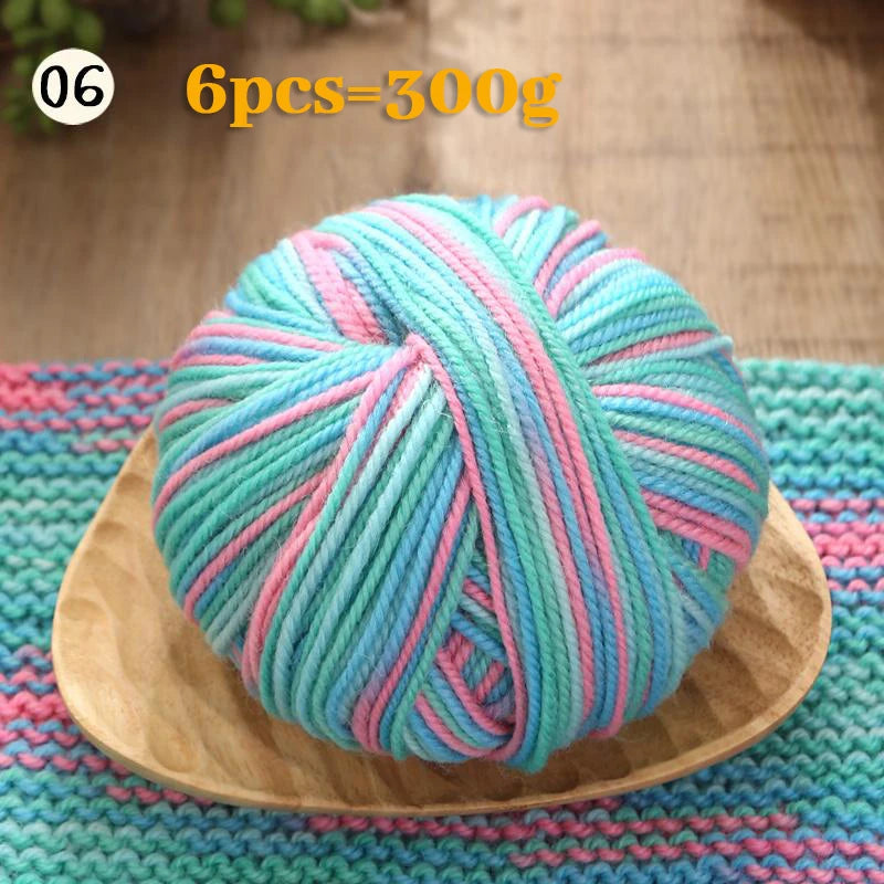 Yarn, Gradient Colors for Crochet Sweaters, Gloves, Scarves & Craft Charms