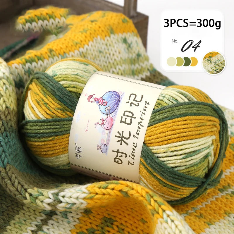 Yarn, Colorful Gradient for Sweaters, Coats, Gloves, Bags & Blankets