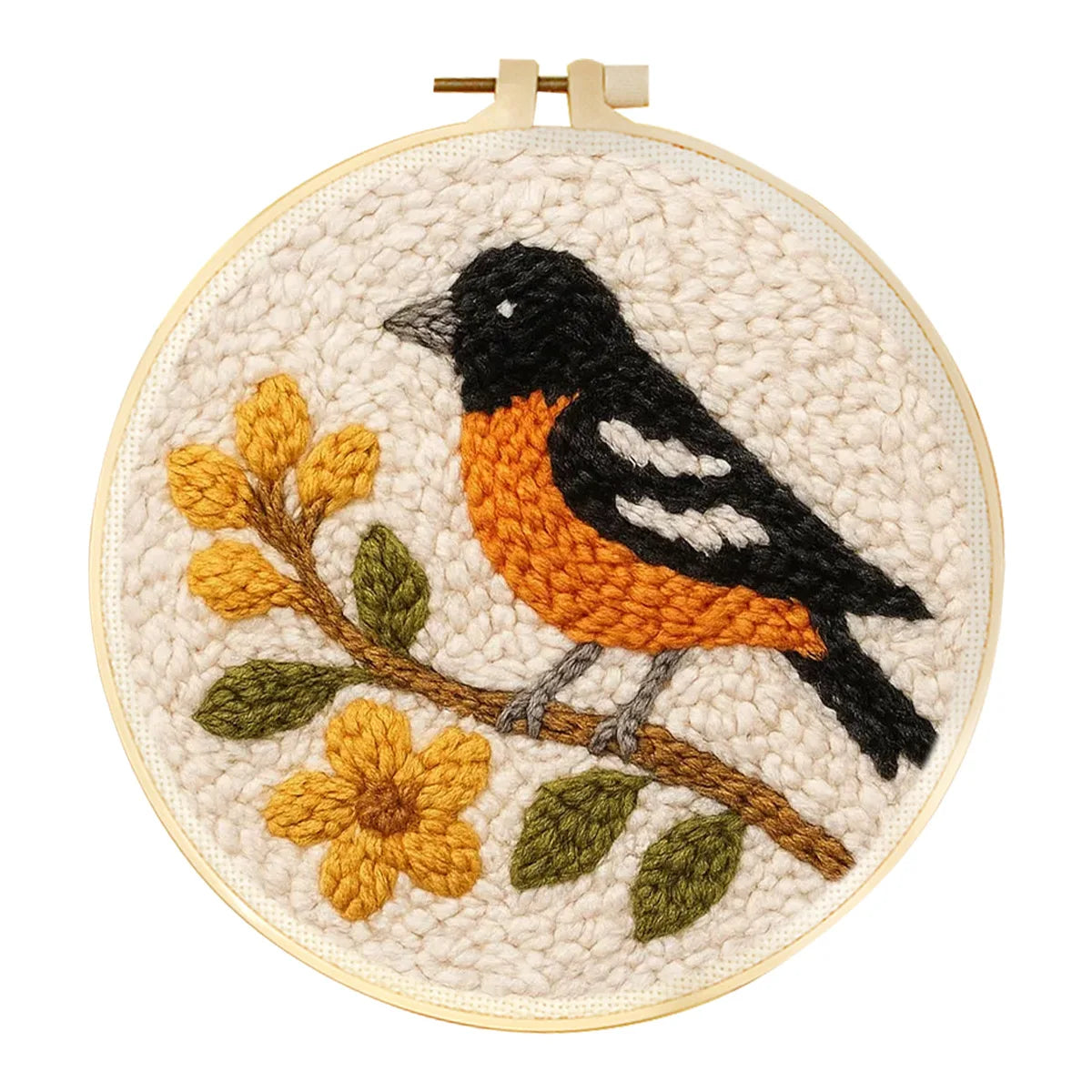 Punch Needle Kit, Hummingbird Love Design for Handmade Wall Decor & Gifts