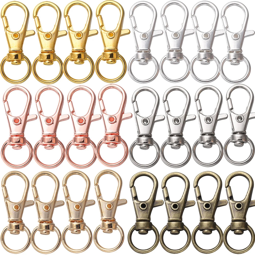 Swivel Lobster Clasps Keyrings Bag Belt Connectors DIY Jewelry Making