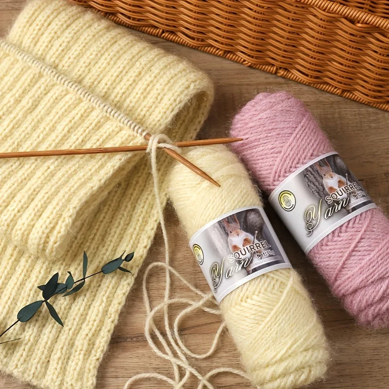 Yarn, Thick Textured for Handmade Hats, Scarves, Coats & Creative Gifts
