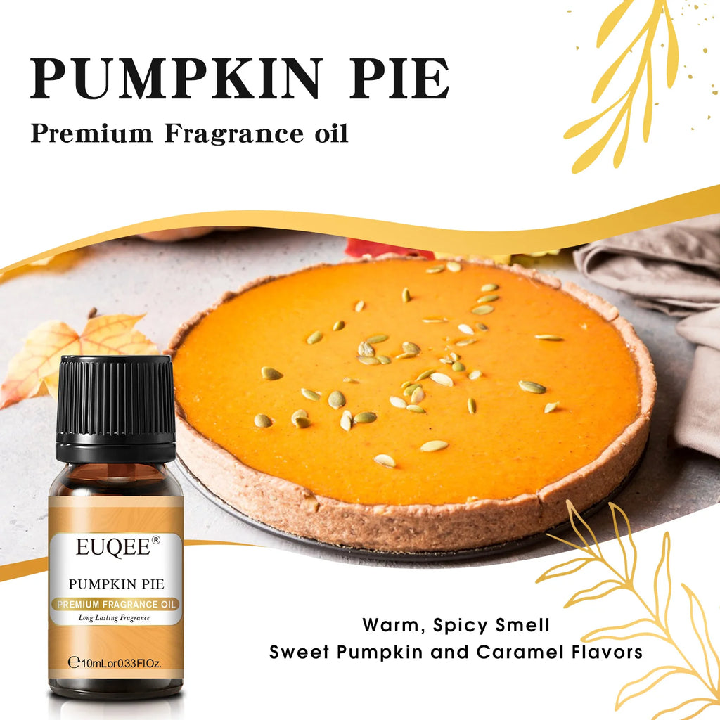 EUQEE 10ML Floral Series Fragrance Oil For Aromatherapy,Making Candle,Coconut & Vanilla Japanese Magnolia Pumpkin Pie Aroma Oils