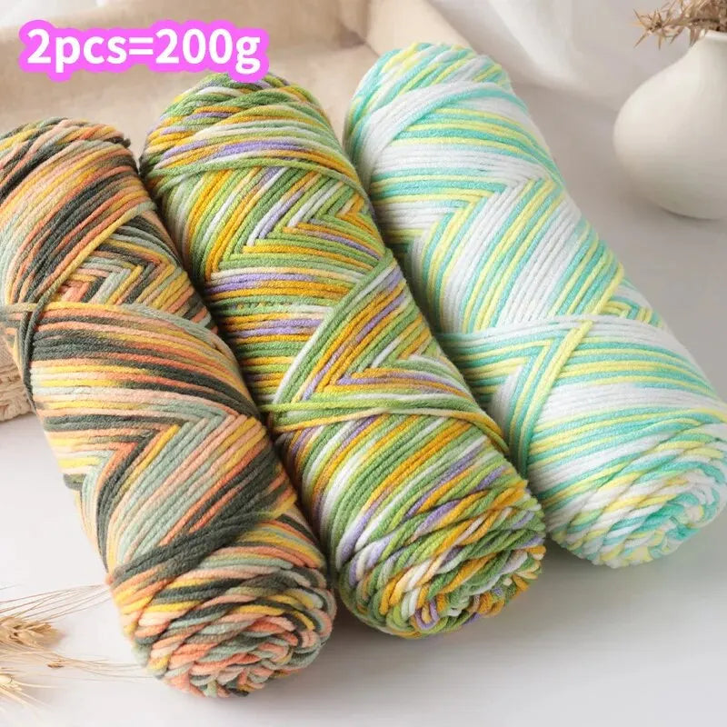 Yarn, Multicolor for Handmade Scarves, Sweaters & Crochet Accessories