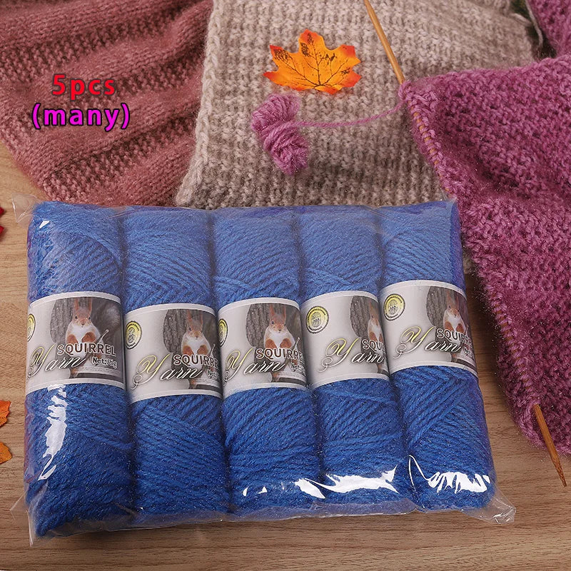 Yarn, Thick Textured for Handmade Hats, Scarves, Coats & Creative Gifts