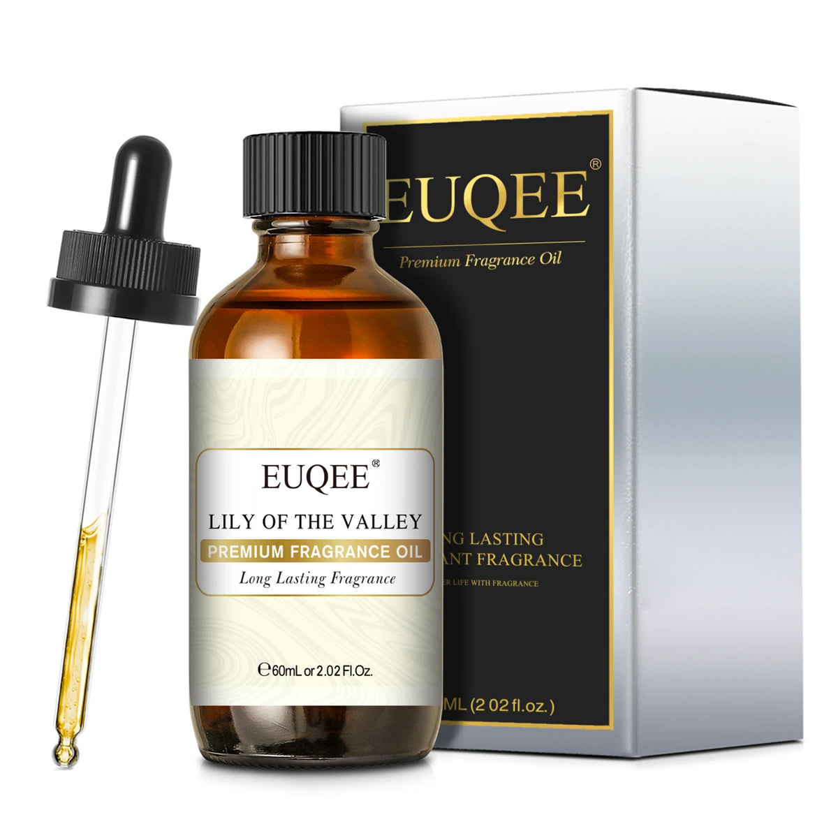 EUQEE Premium Fragrance Oil 60ml Glass Dropper Candle Soap Diffuser 13 Scents