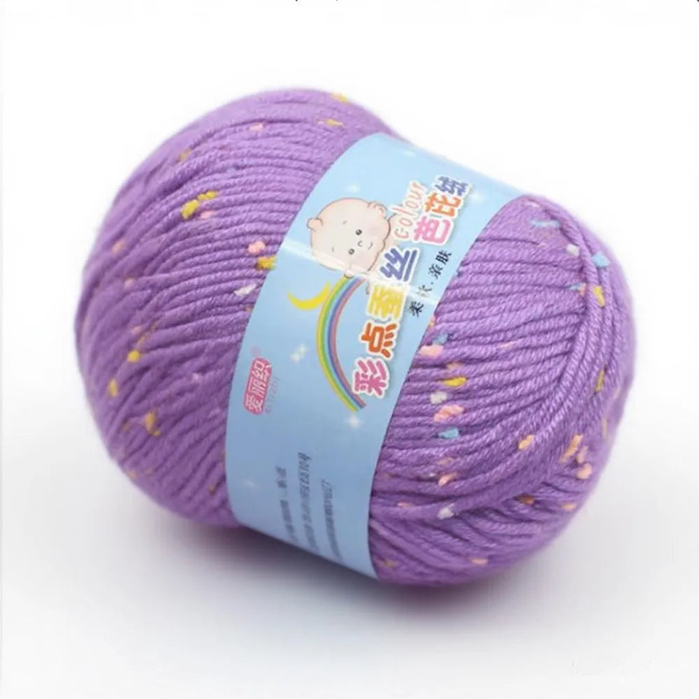 Yarn, Color-Dot Texture for Handmade Knitting & Crochet Projects