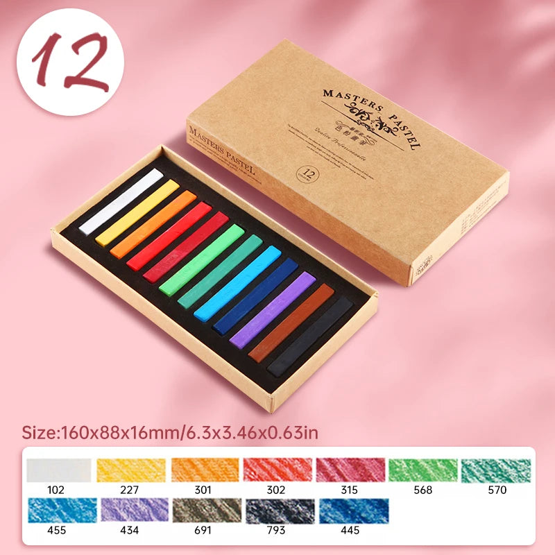 Marie's Soft Chalk Pastels — 12, 24, 36 or 48 Colors for Artists