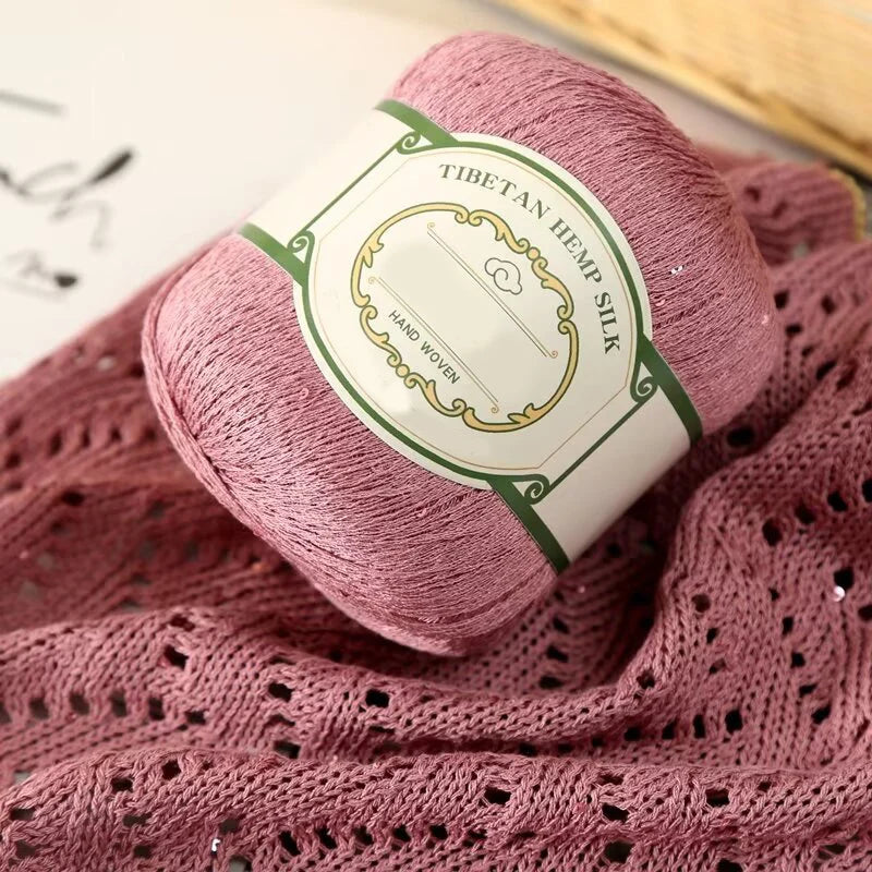 Yarn with Sequins for Crochet Shawls, Summer Hats & Openwork Knitwear