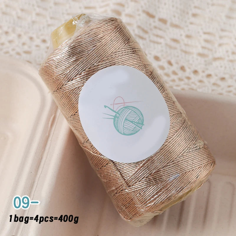 Yarn, Shiny Core-Spun for Bags, Storage Baskets, Slippers & Craft Projects