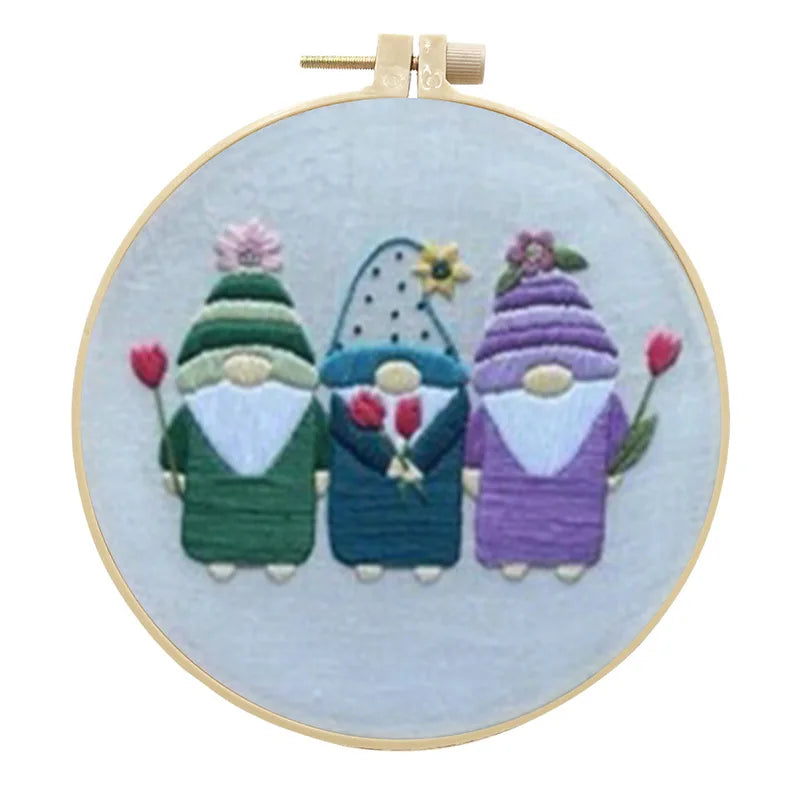 Cross-Stitch Kit, Christmas Pattern with Instructions for Handmade Decor