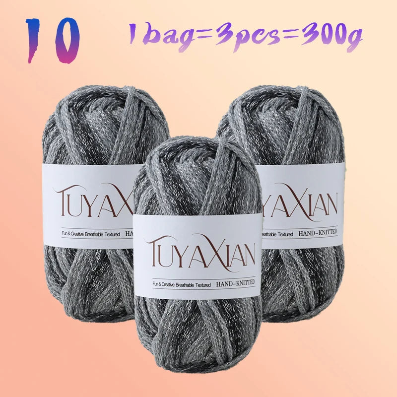 Yarn, Starlight Glitter Effect for Crochet Bags, Hats, Cushions & Crafts