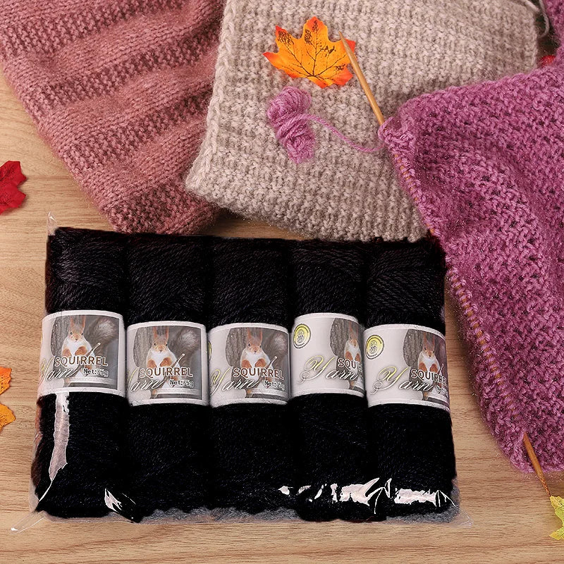 Yarn, Thick Textured for Handmade Hats, Scarves, Coats & Creative Gifts