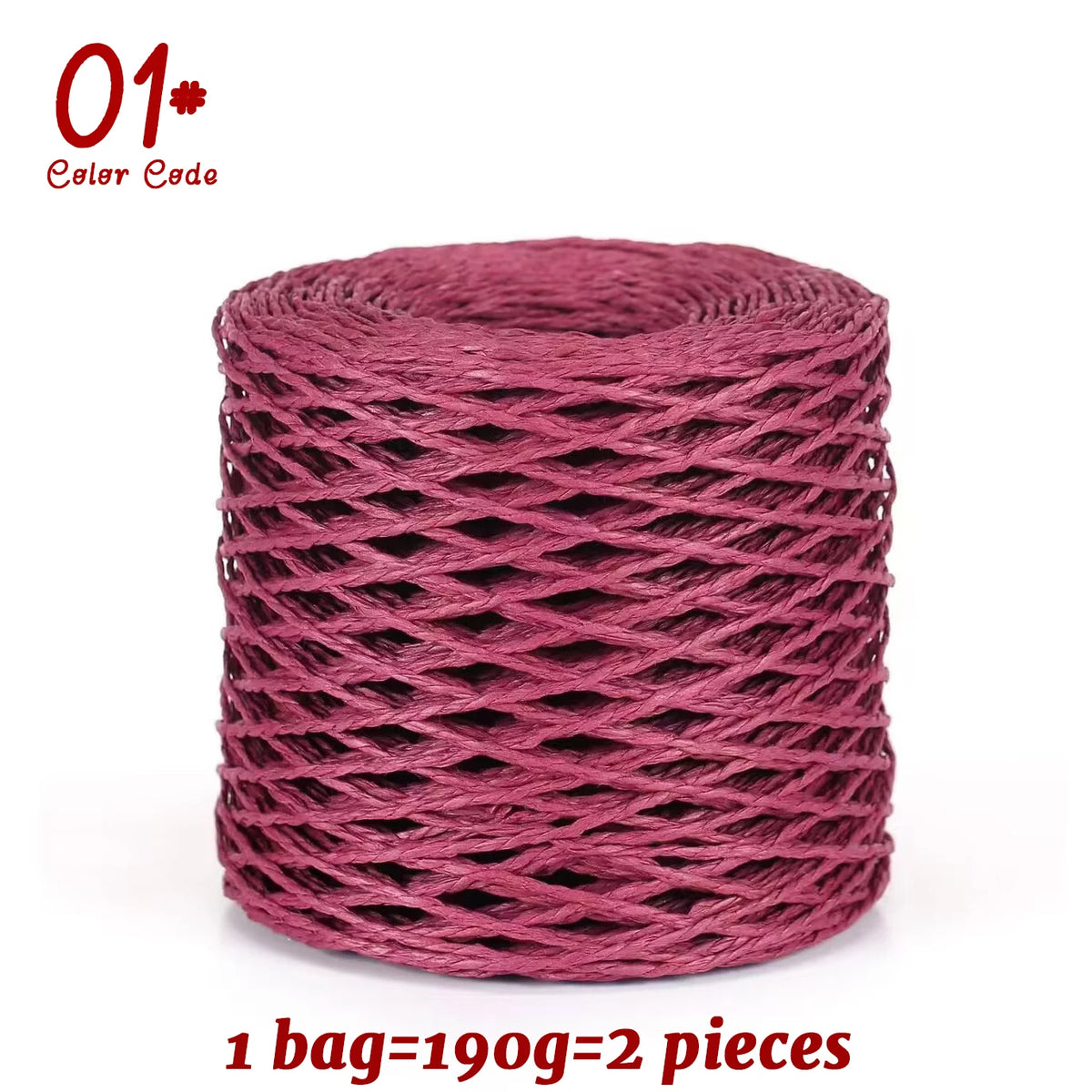 Yarn, Raffia-Style for Summer Hats, Bags, Slippers, Gift Wrap & Crafts