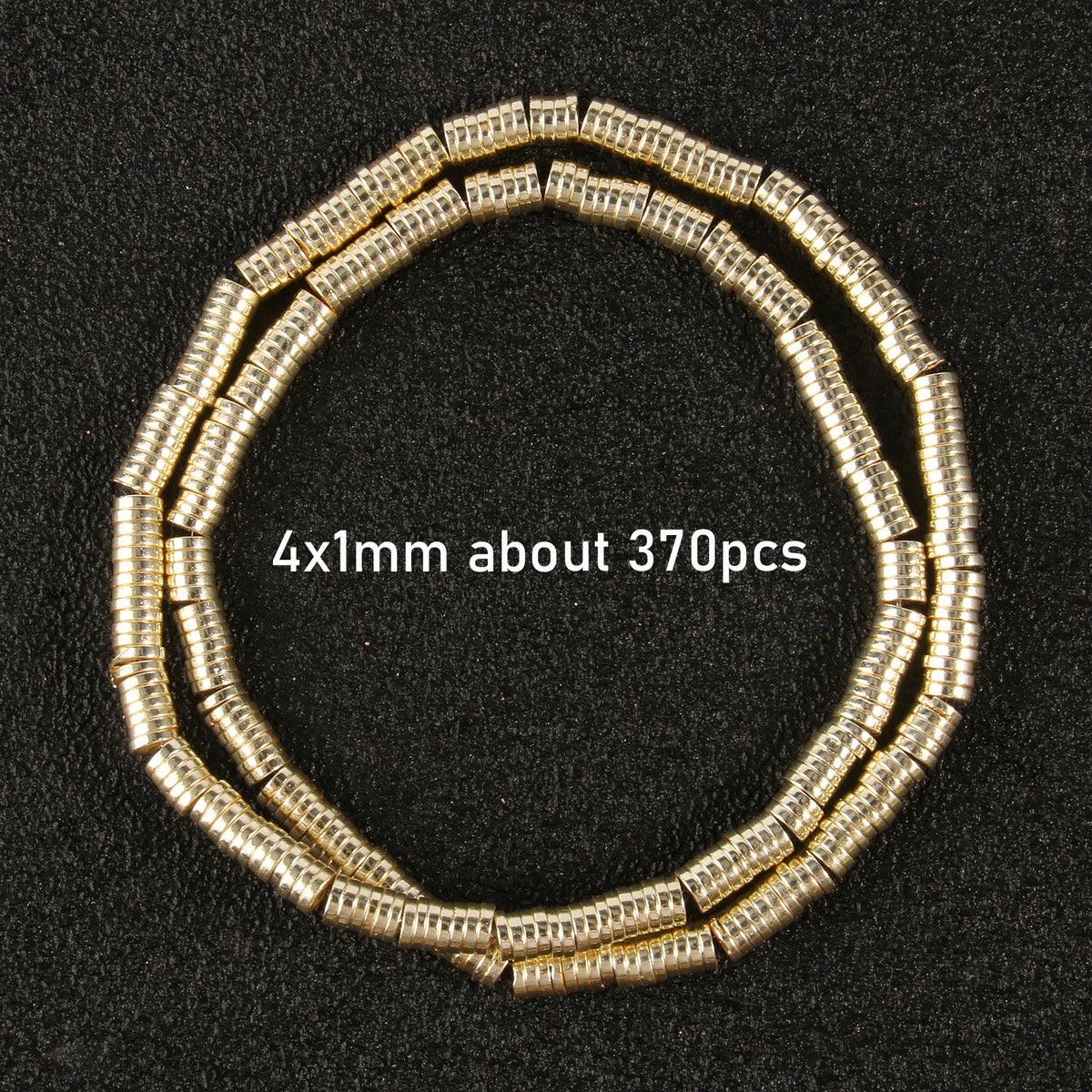 Stone Beads Gold-Tone Hematite-Style Mixed Shapes for DIY Jewelry Making