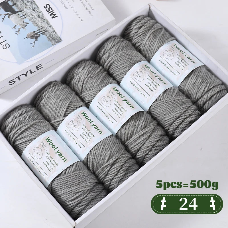 Yarn, Thick Rainbow Gradient for Coats, Scarves, Gloves & Creative Knitwear