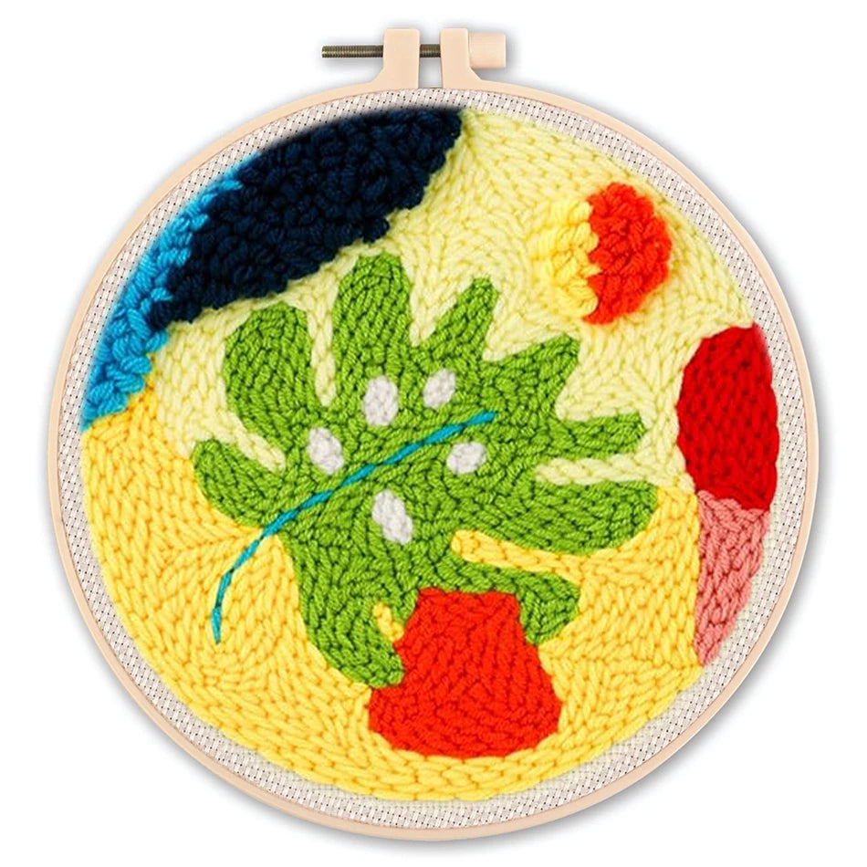 Punch Needle Kit, SDOYUNO Flowers for Beginner Embroidery & Yarn Painting