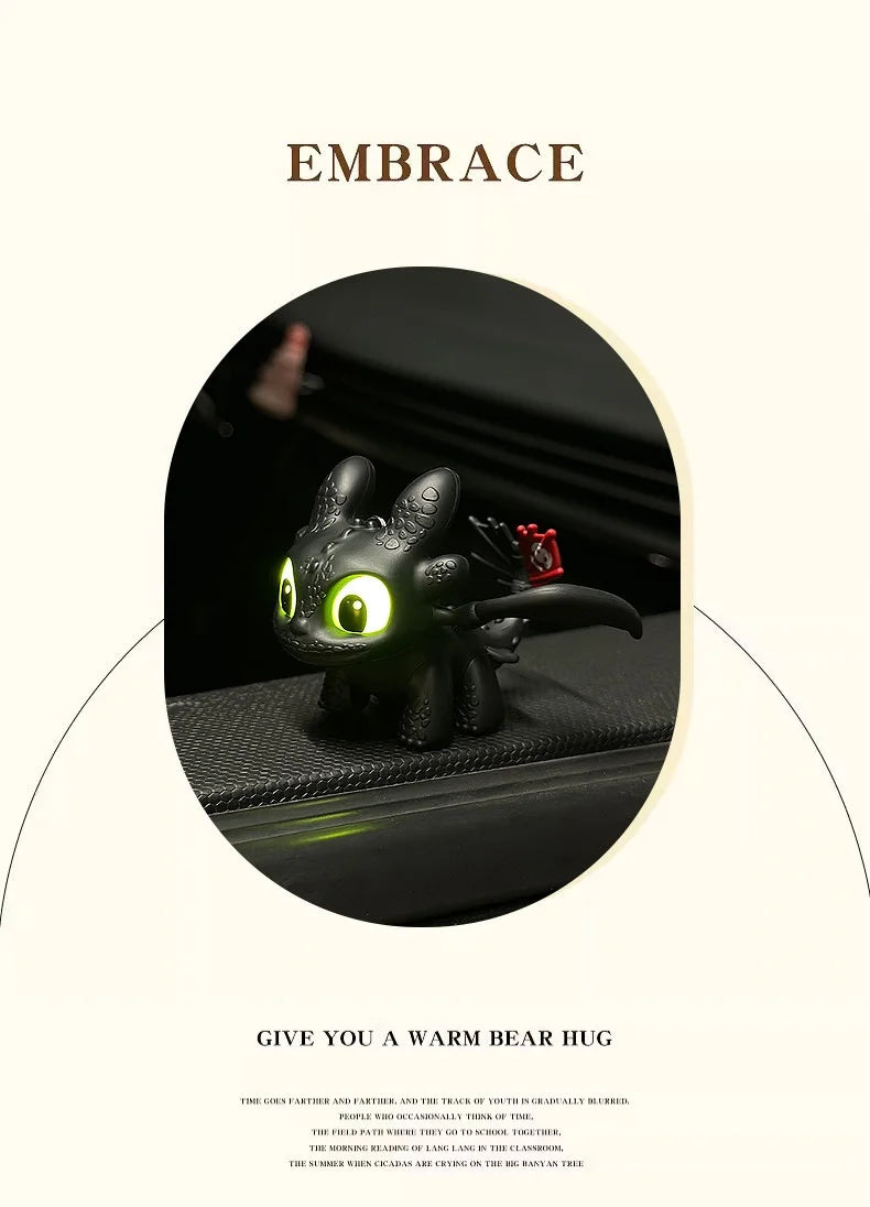 Genuine Cute Glowing Toothless Car Car Dashboard Ornament Decoration
