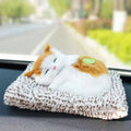Car Ornaments Cute Simulation Sleeping Car Dashboard Ornament Decoration