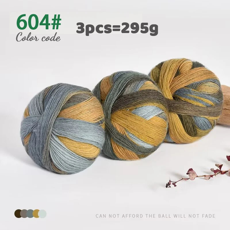 Yarn, Rainbow Gradient for Handmade Shawls, Sweaters, Hats & Knitwear