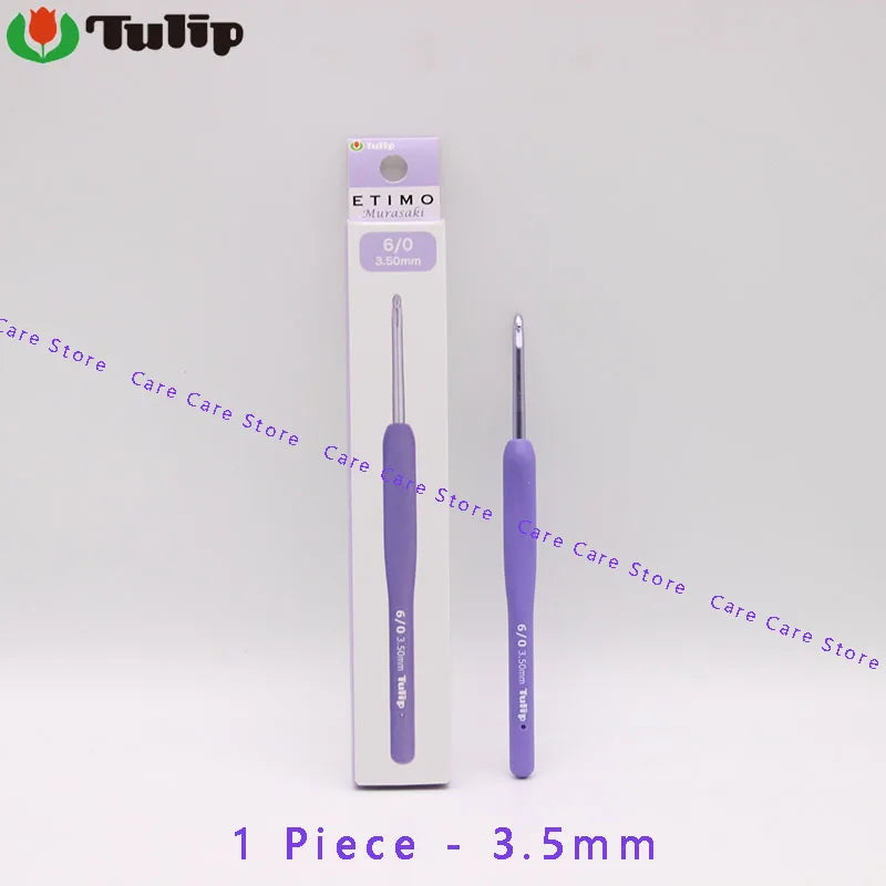 Crochet Hook, Tulip Etimo Murasaki Cushion Grip for Handmade Yarn Crafts