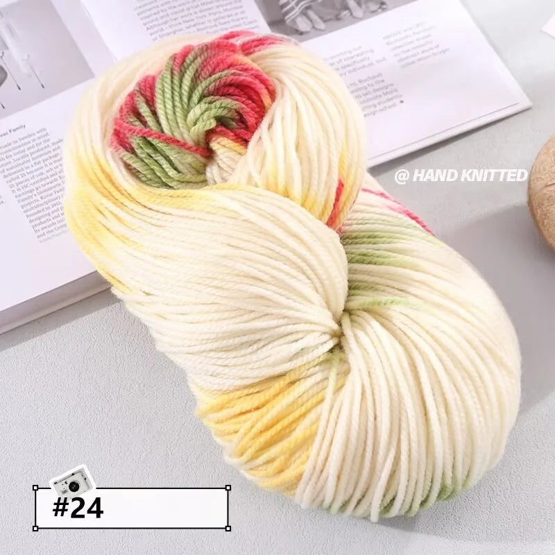 Yarn, Chunky Color Gradient for Handmade Coats, Scarves, Hats & Gloves